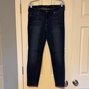 Liverpool Dark Wash Fitted Skinny Jeans